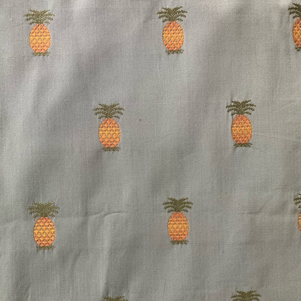 Vintage Kravet Woven Pineapple Fabric